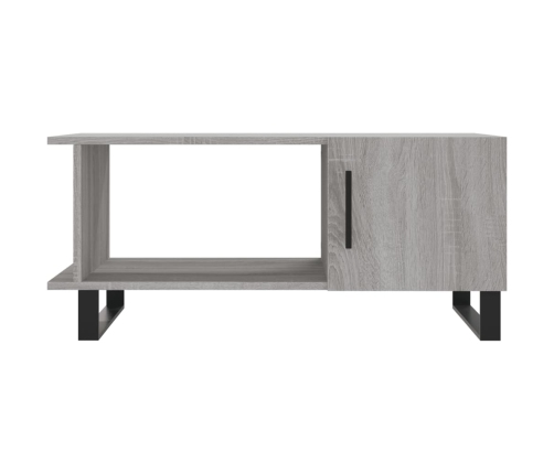 Mesa de centro madera contrachapada gris Sonoma 90x50x40 cm