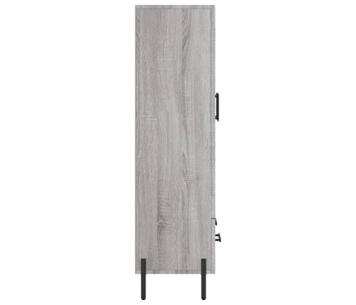 Aparador alto madera de ingeniería gris Sonoma 69,5x31x115 cm