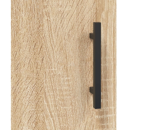 Aparador alto madera de ingeniería roble Sonoma 69,5x31x115 cm