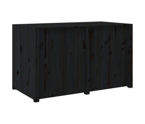 Mueble de cocina exterior madera maciza pino negro 106x55x64 cm