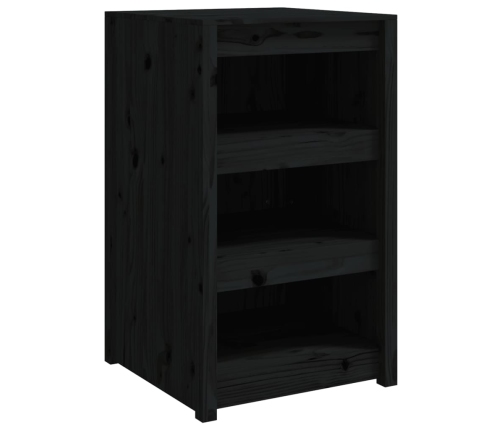 Mueble de cocina exterior madera maciza pino negro 55x55x92 cm