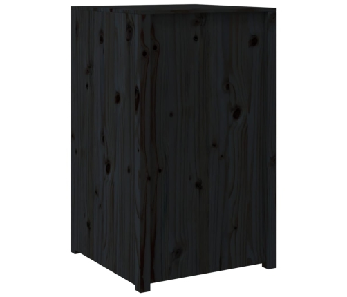 Mueble de cocina exterior madera maciza pino negro 55x55x92 cm