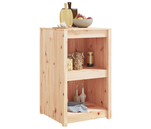 Mueble de cocina de exterior madera maciza de pino 55x55x92 cm