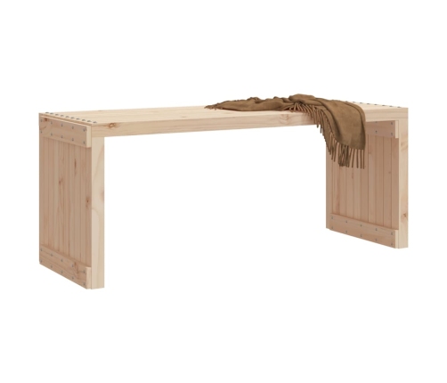 vidaXL Banco de jardín extensible madera maciza pino 212,5x40,5x45 cm