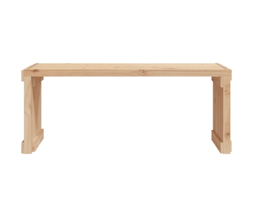 vidaXL Banco de jardín extensible madera maciza pino 212,5x40,5x45 cm