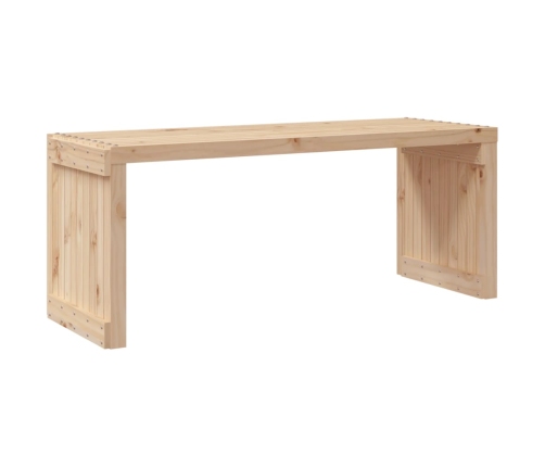 vidaXL Banco de jardín extensible madera maciza pino 212,5x40,5x45 cm