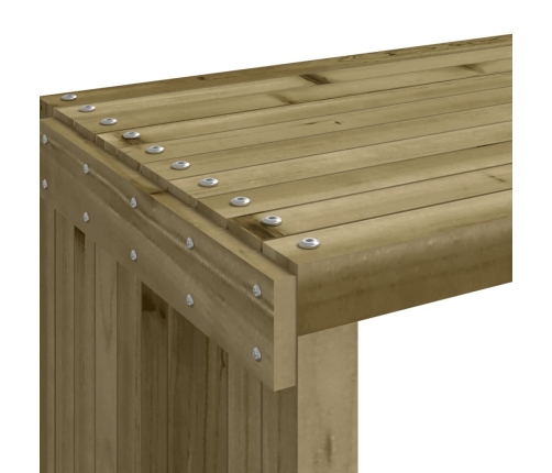 Banco jardín extensible madera impregnada pino 212,5x40,5x45 cm