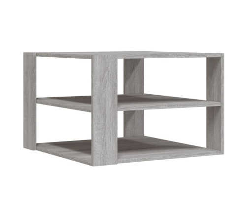 Mesa de centro madera de ingeniería gris Sonoma 59,5x59,5x40 cm