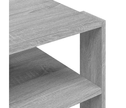 Mesa de centro madera de ingeniería gris Sonoma 59,5x59,5x40 cm