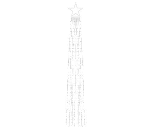 Luces para árbol de Navidad 320 LEDs blanco cálido 375 cm