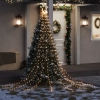 Luces para árbol de Navidad 320 LEDs blanco cálido 375 cm