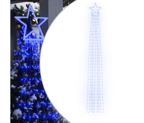 Luces para árbol de Navidad 320 LED azul 375 cm