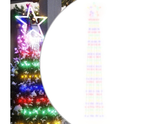 Luces para árbol de Navidad 320 LEDs de colores 375 cm