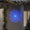 Luces de Navidad de estrellas 4 uds 140 LED azul 17 cm