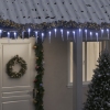 Luces carámbano Navidad 200 LED blanco frío acrílico PVC 20 m