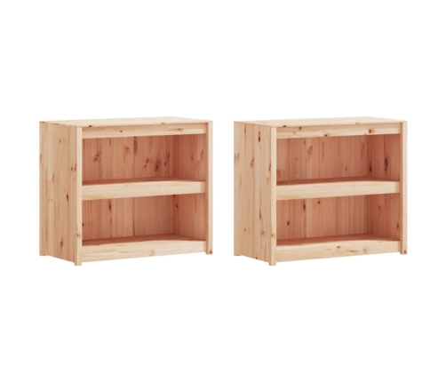 Muebles de cocina de exterior 3 piezas madera maciza de pino