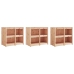 Muebles de cocina de exterior 3 piezas madera maciza de pino