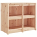 Muebles de cocina de exterior 3 piezas madera maciza de pino