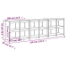 Muebles de cocina de exterior 3 piezas madera maciza de pino