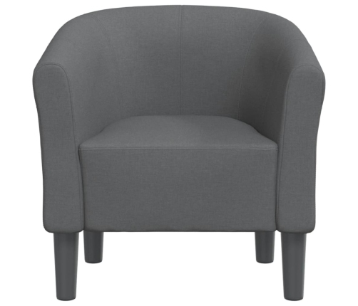 Sillón de tela gris oscuro