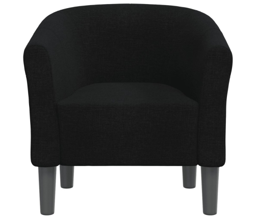 Sillón de tela negra