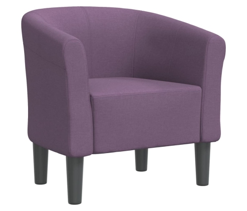 Sillón de tela morado