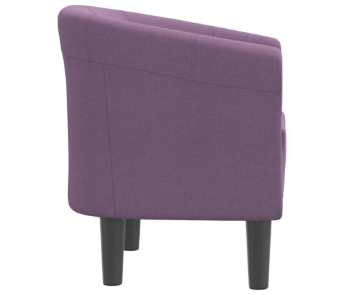 Sillón de tela morado