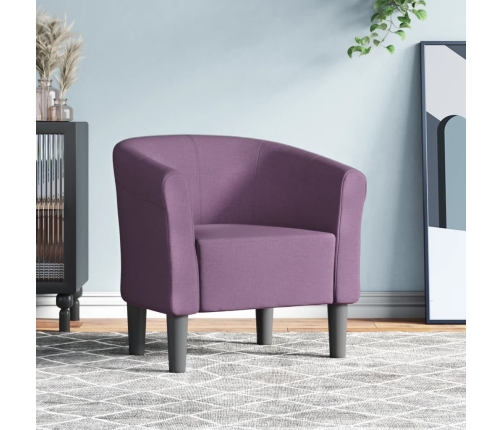 Sillón de tela morado