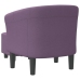 Sillón con taburete tela morado