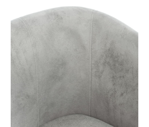 Sillón de terciopelo gris claro