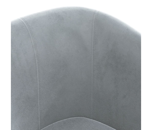 Sillón de terciopelo gris oscuro