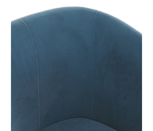 Sillón de terciopelo azul oscuro