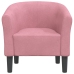 Sillón de terciopelo rosa