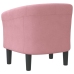 Sillón de terciopelo rosa