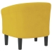 Sillón de terciopelo amarillo