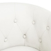 Sillón cuero sintético blanco