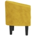 Sillón de terciopelo amarillo