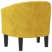 Sillón de terciopelo amarillo