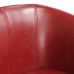 Sillón cuero sintético rojo tinto