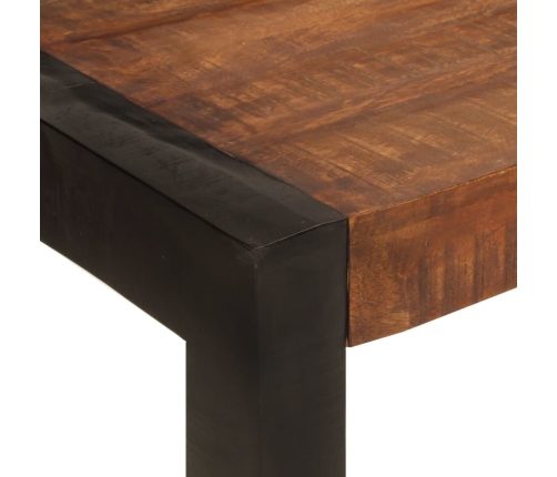 Mesa de comedor madera maciza de mango marrón miel 120x60x76 cm