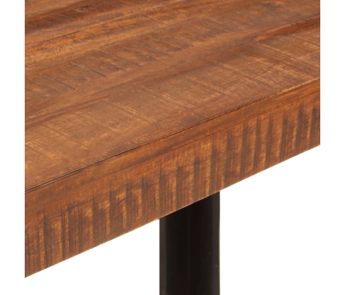 Mesa de comedor madera maciza de mango marrón miel 120x60x76 cm