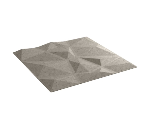 Paneles de pared 24 uds diamante gris hormigón 50x50cm XPS 6 m²