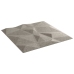 Paneles pared 48 uds XPS diamante gris hormigón 50x50cm 12 m²