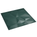 Paneles de pared 24 uds XPS diamante verde 50x50 cm 6 m²