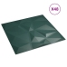 vidaXL Paneles de pared 48 uds XPS diamante verde 50x50 cm 12 m²