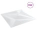 Paneles de pared 12 uds XPS estrella blanco 50x50 cm 3 m²