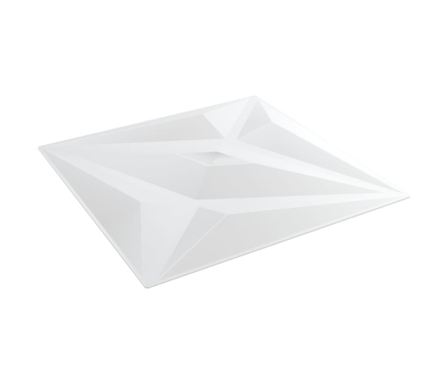 Paneles de pared 48 uds XPS estrella blanco 50x50 cm 12 m²