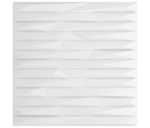 Paneles de pared 12 uds XPS piedra blanco 50x50 cm 3 m²