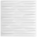 Paneles de pared 12 uds XPS piedra blanco 50x50 cm 3 m²