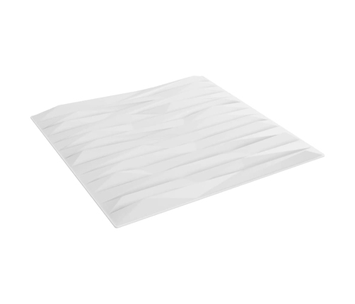 Paneles de pared 12 uds XPS piedra blanco 50x50 cm 3 m²